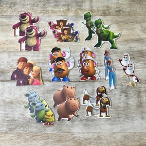 Resina planar com parte traseira plana de Toy Story | Woody e Buzz Lightyear | Centro de laço de cabelo, chaveiro, enfeite de álbum de recortes
