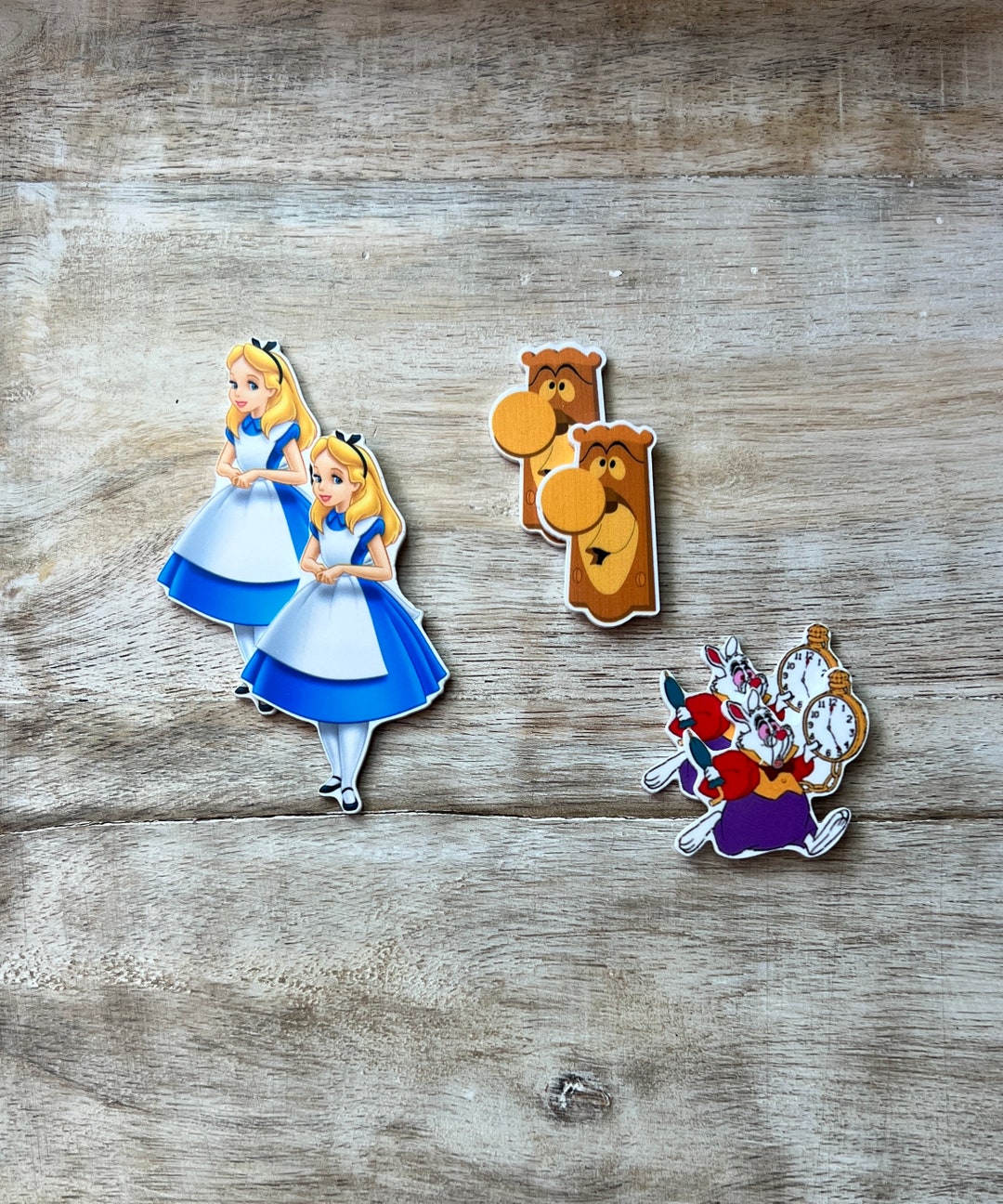 Alice in Wonderland Flat Back Planar Resin | Cheshire Cat, White Rabbit ...
