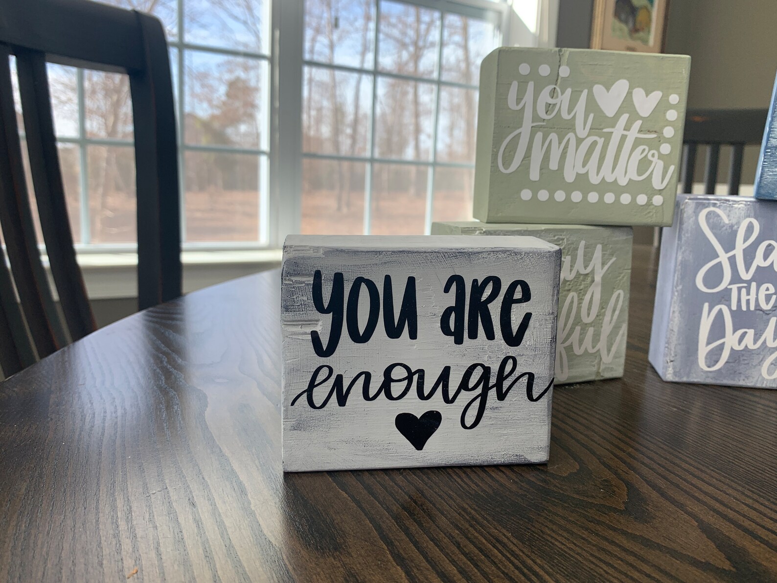 Quote Block, Inspirational Quote Block, Shelf Sitter, Wood Block, Wood