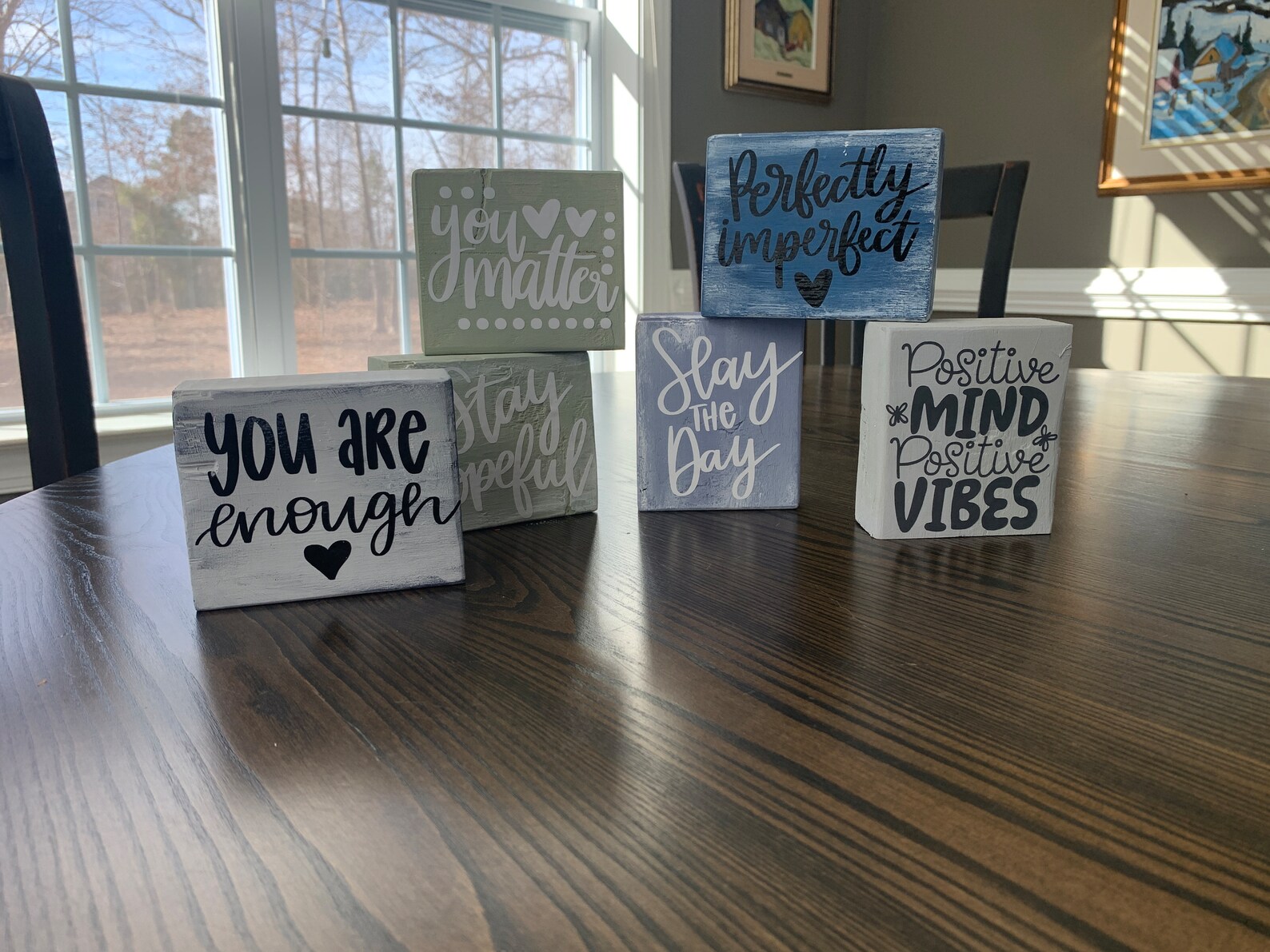 Quote Block, Inspirational Quote Block, Shelf Sitter, Wood Block, Wood