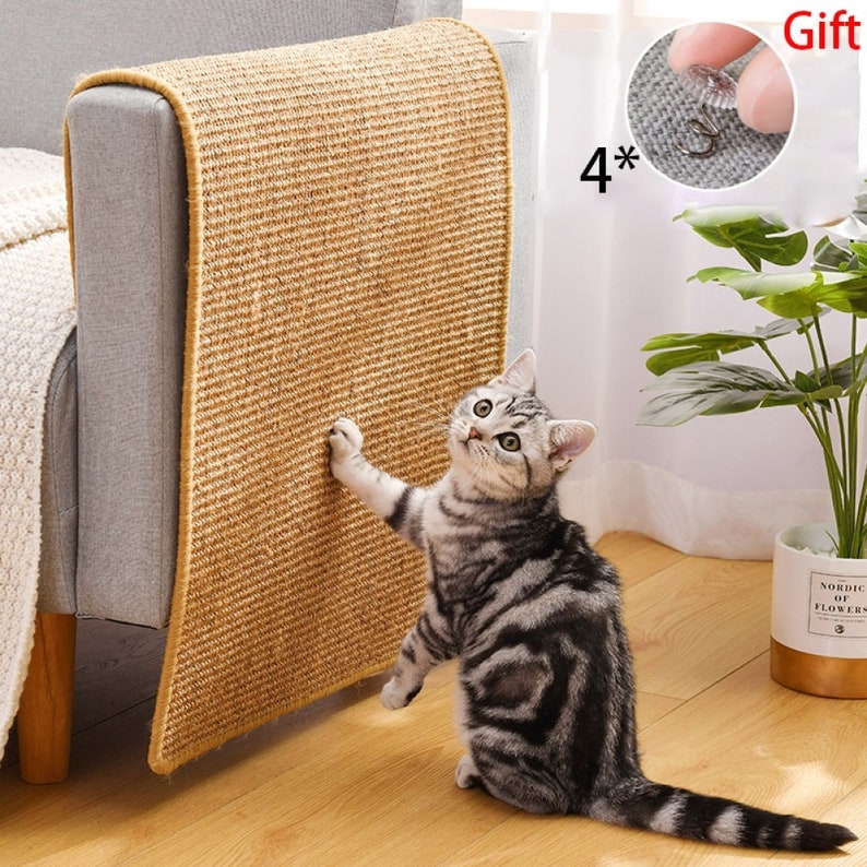 Cat Scratcher Sisal Cat Scratch Board Scratching Post Cat Etsy