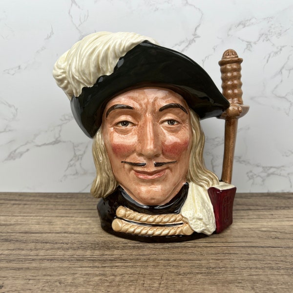 ARAMIS ROYAL DOULTON Large Character Jug #6441, Three Musketeers, Collectible Big Toby Jug, Antique Rare Finds Decor, Made in England