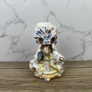 Beswick Beatrix Potter Lady Mouse Figurine, Porcelain Rabbit Figurine, Vintage Beswick Figurines