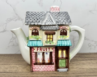 The Leonardo Collection Fruit Grocery Teapot Vintage Decorative Collectible Teapot