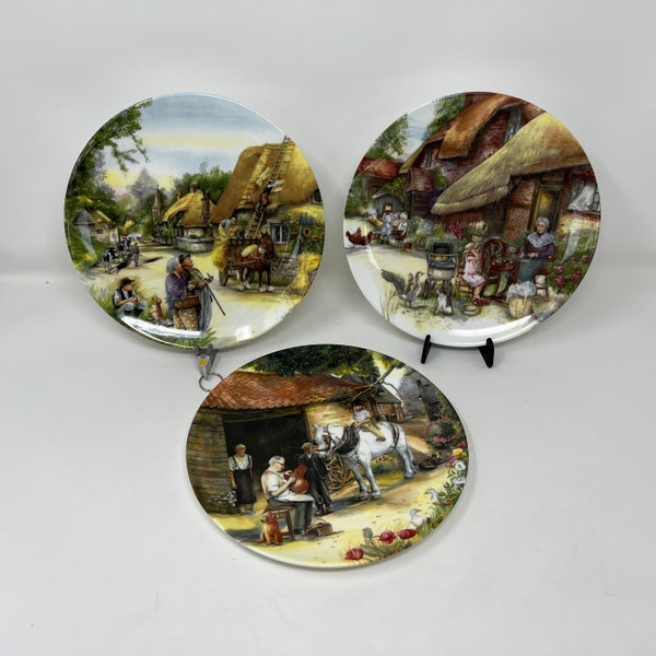 Royal Doulton Collectors Plate by Susan Neale, Old Country Crafts Limited Edition Bone China Plates, Made in England