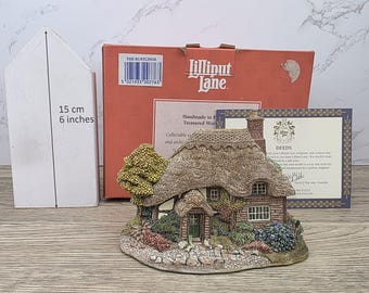 Lilliput Lane Robins Gate Cottage: 1990 Vintage Miniature Figurine