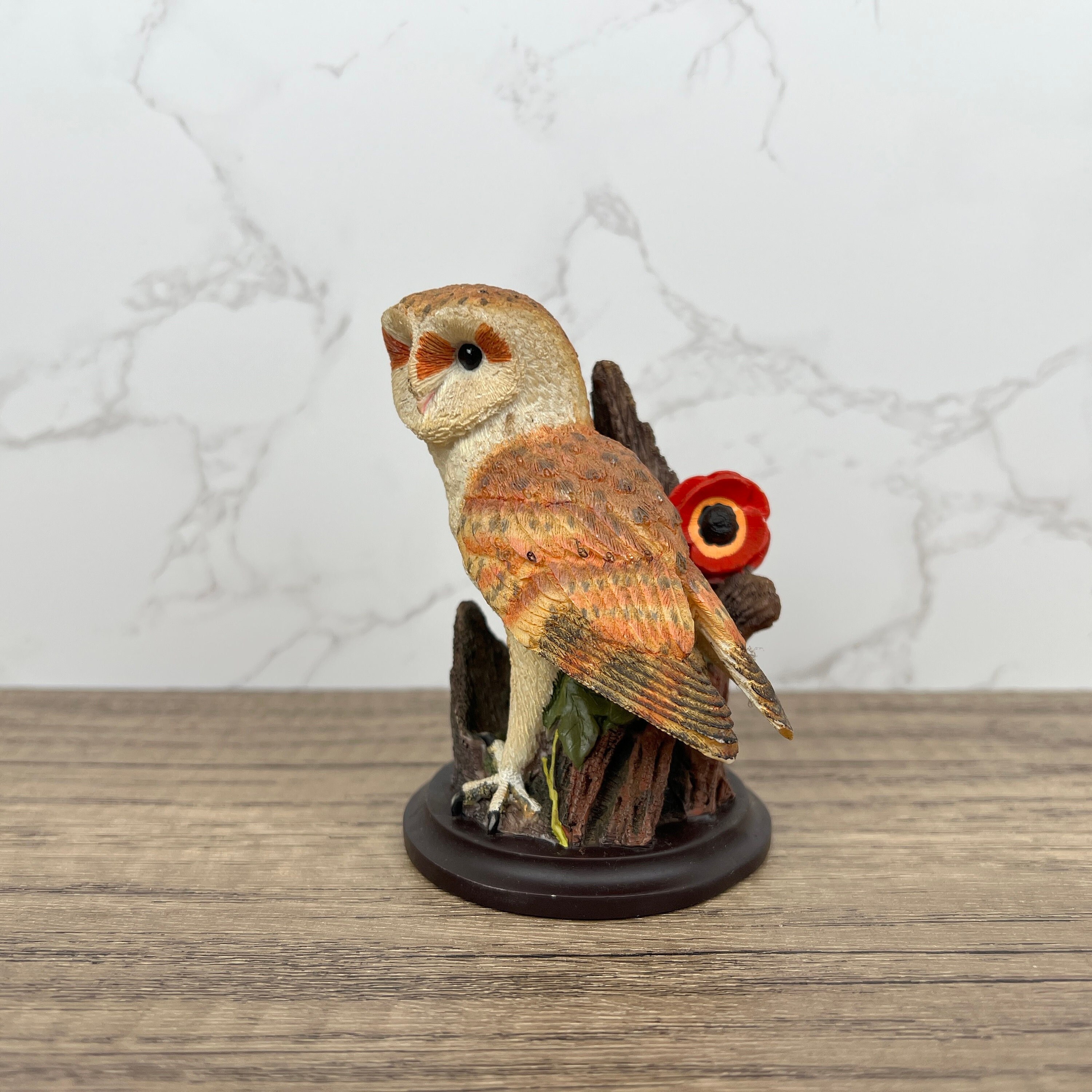 【廃盤品】 Birds Barn owl 親 THE BARN OWL Sculpted by Andy Pearce, Hand Painted, Eaglemoss