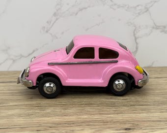 ヴィンテージ イエロー VW ビートル フリクション ブリキ おもちゃカー