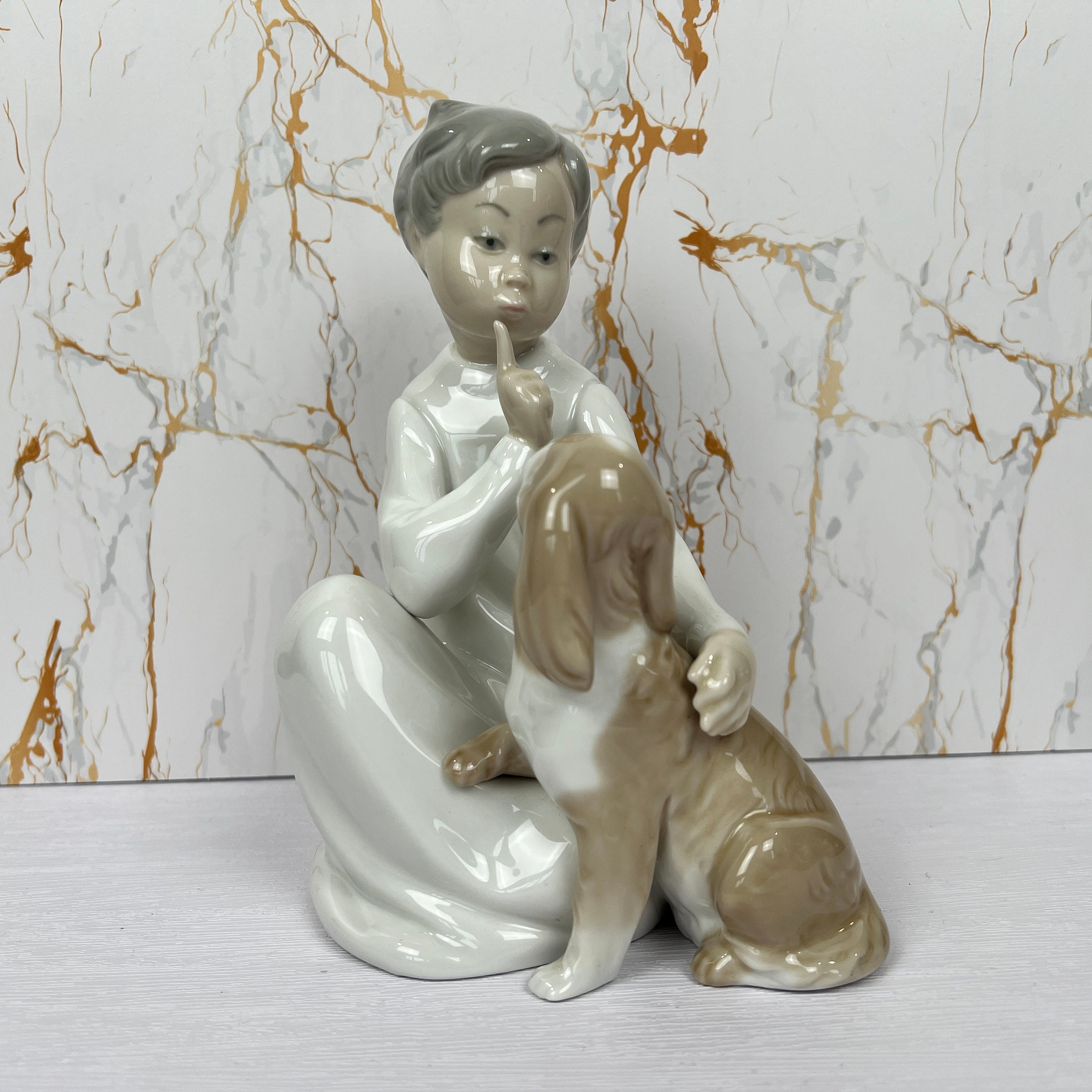 Boy with a Dog - Fine Porcelain Figurine – Truly Earthy