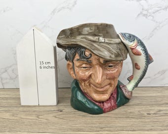 Royal Doulton The Poacher D6163 Duży dzbanek z postacią z lat 50. XX wieku, angielski ceramiczny kubek Toby
