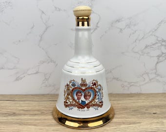 Vintage Charles & Diana Royal Wedding 1981 Bell's Whiskey Decanter