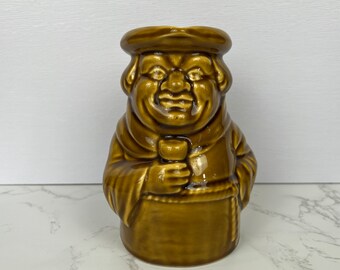 Dartmouth Pottery Torquay Friar Tuck Toby Jug, Tan Brown Character Jug