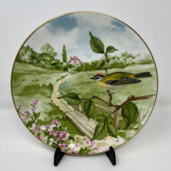 Fine Bone China Birds Collectors Plates - The Goldcrest - Staffordshire Bone Plates - Wall Picture Plates - Rare British Plates