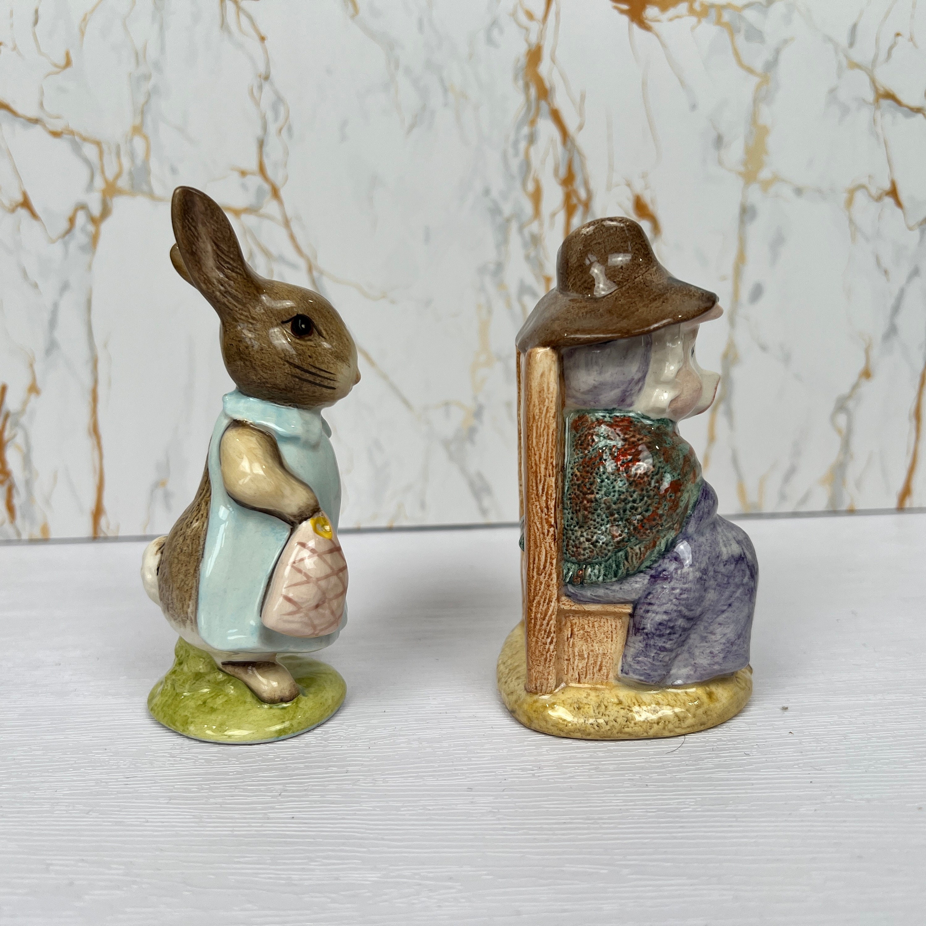 BESWICK beatrix potter Mr＆MrsPuddleduck Beatrix Potter's 