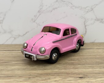 ヴィンテージ イエロー VW ビートル フリクション ブリキ おもちゃカー