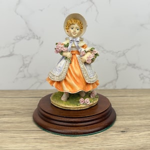 The Leonardo Collection &quot;Little Miss&quot; Village Lady Figurine, 1992 Resin Lady Figurine, Decorative Display Ornament By Leonardo