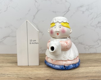 Vintage nieuwigheid keramische theepot | Huisdecoratie grillige dame