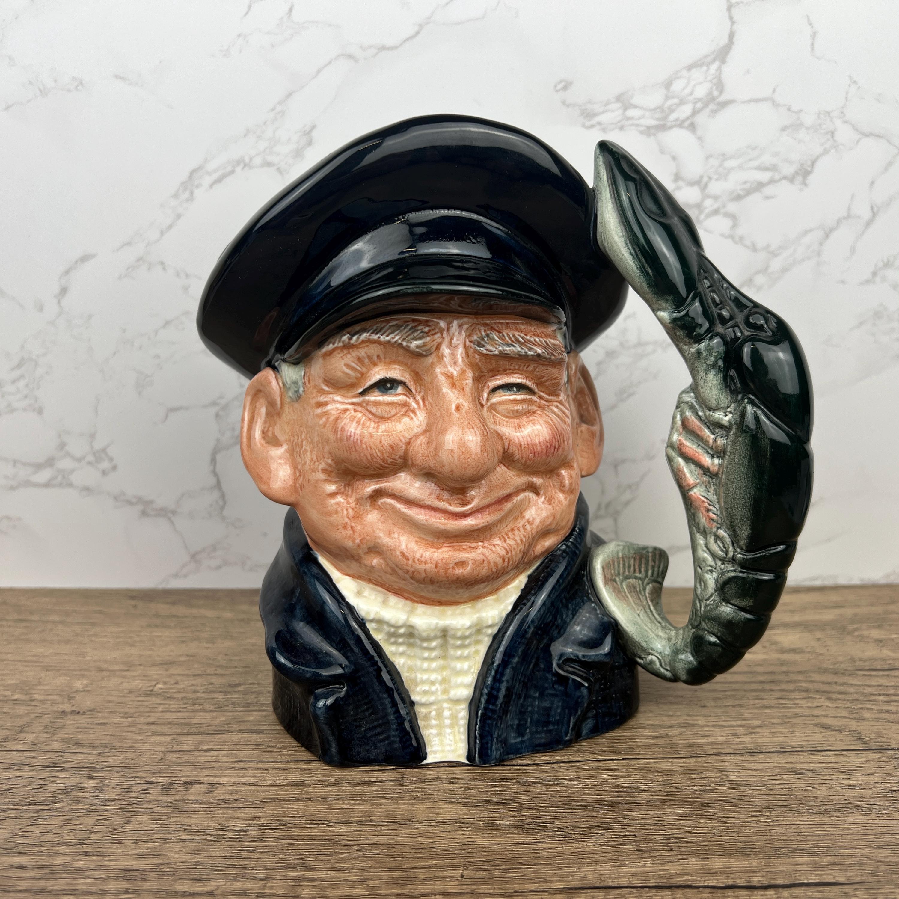 ロイヤルドルトン　トビージャグ Royal Doulton Character Toby Jug, LOBSTER MAN D6617 Large Toby Jug
