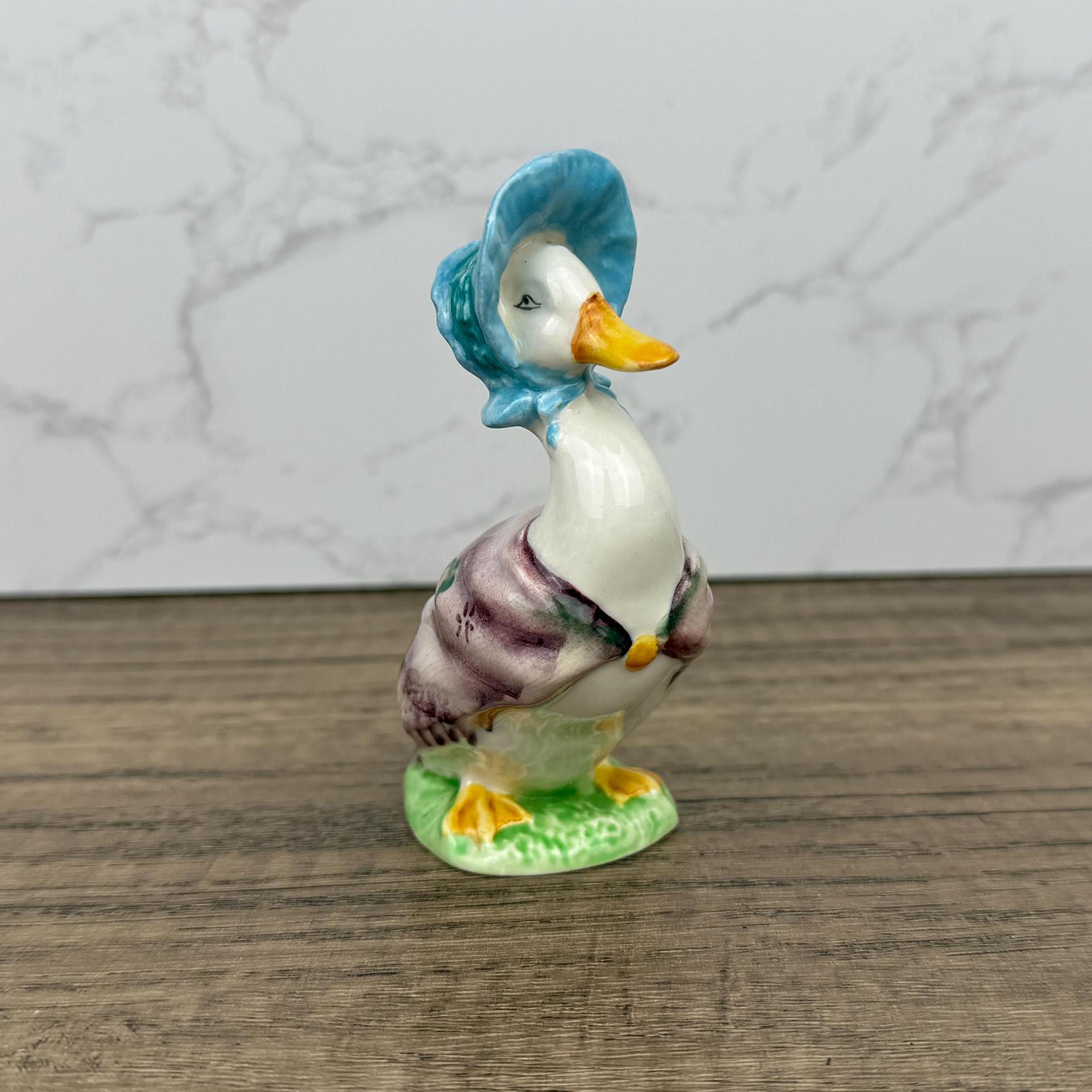 BESWICK Beatrix Potter Jemima Puddleduck Figurine, Vintage Duck