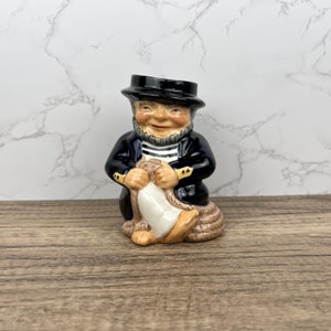 ROY KIRKHAM POTTERY Sailor Toby Mug Jug 783 Hand Painted Staffordshire England, Porcelain Ceramic Collectible Character Toby Jug