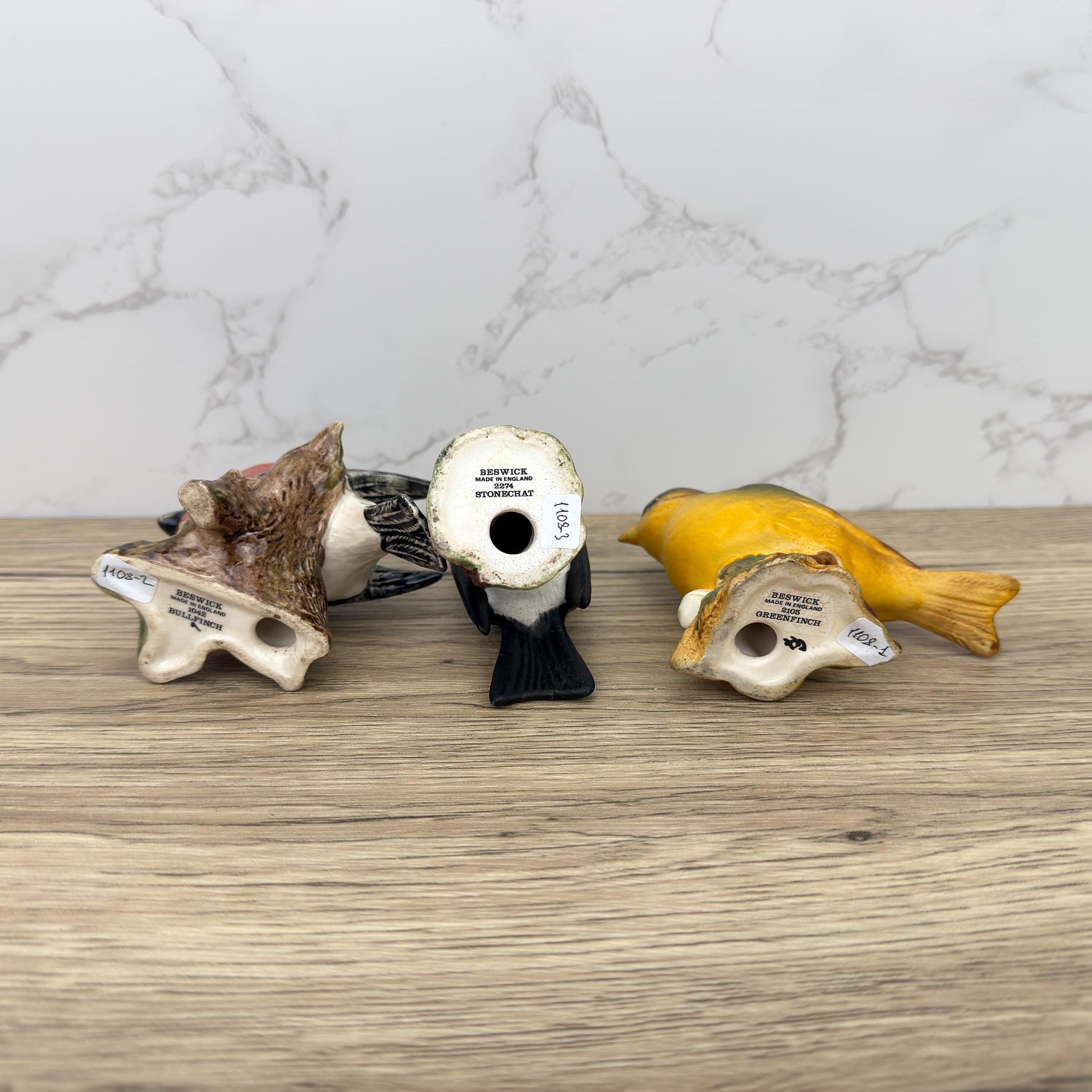 Antique Porcelain Beswick Bird Figurines 1042 Bullfinch, 2274