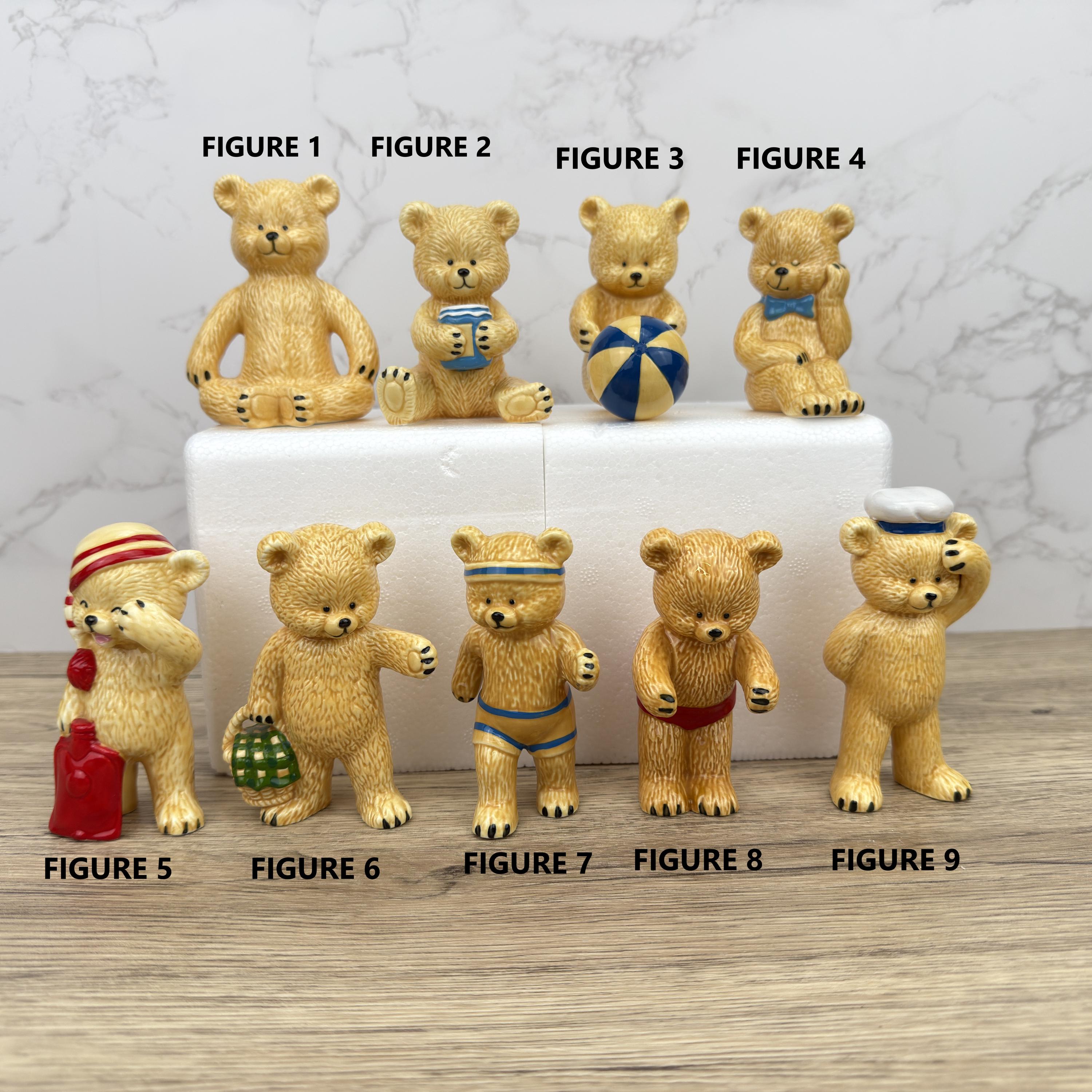 Vintage teddy bear porcelain figurines - Etsy 日本