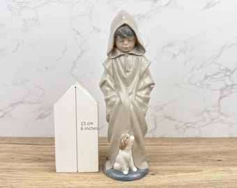 ヴィンテージ ナオ リヤドロ 陶器 犬のいる少年僧侶の置物 - Etsy 日本