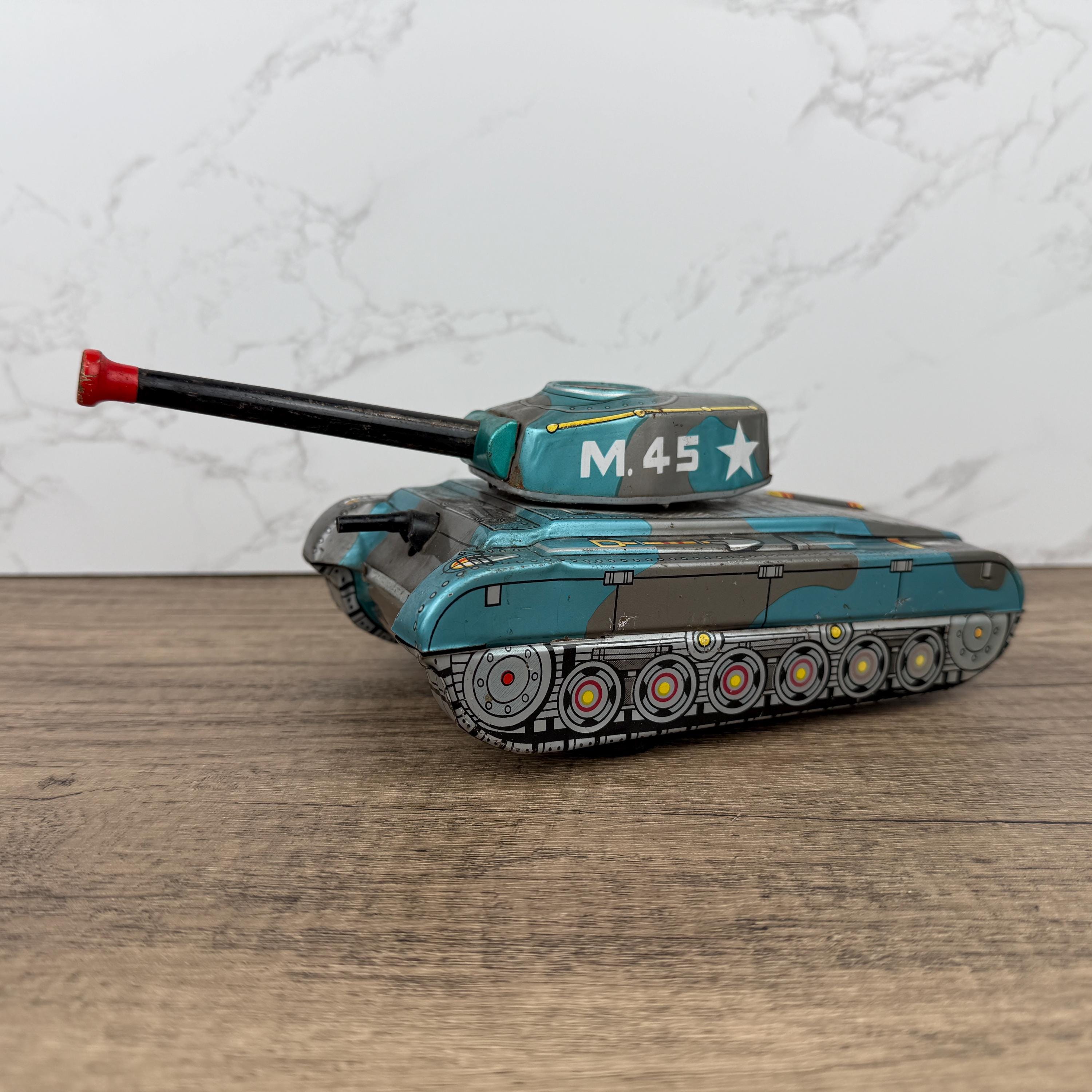 戦後　ブリキ　ビンテージ ビンテージブリキ戦車、M45陸軍ブリキおもちゃ戦車、摩擦動力