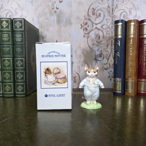 Royal Albert Tom Kitten Figurine Beatrix Potter | 1989 English Bone China | Boxed Collectible Figure