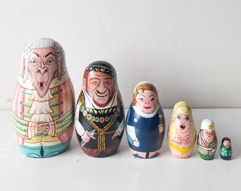 Bespoke, Hand Painted Russian Dolls, Nesting Dolls, Stacking dolls, Famous Portraits, Celebrity, Fan Art, Custom Made, Unique Gifts, Humour