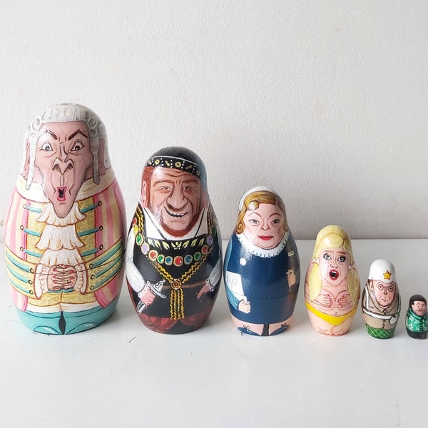 Bespoke, Hand Painted Russian Dolls, Nesting Dolls, Stacking dolls, Famous Portraits, Celebrity, Fan Art, Custom Made, Unique Gifts, Humour