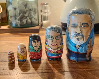 Great British Bake Off, Russian Doll, Stacking Doll, Nesting Doll, Hand Painted, Original Artwork, Special Gift, Memorabilia, Bake Off Theme