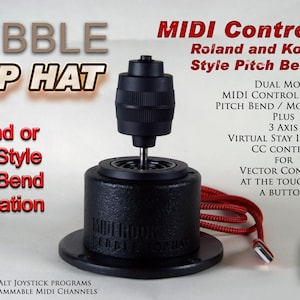 MIDI-joystickkontroll i Roland- och Korg-stil med pitch bend och modulering plus vektorkontroll