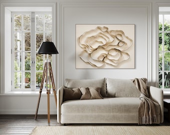 Handmade 3D Fabric Wall Art - Interior Design Statement Piece