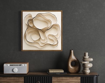 Textured Fiber Wall Art / 3 Dimensional Art / Minimalist Interior Design