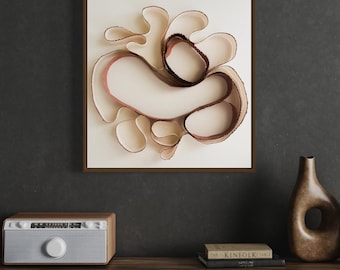 Fiber Wall Art / Textured Painting / Eclectic Wall Sculpture