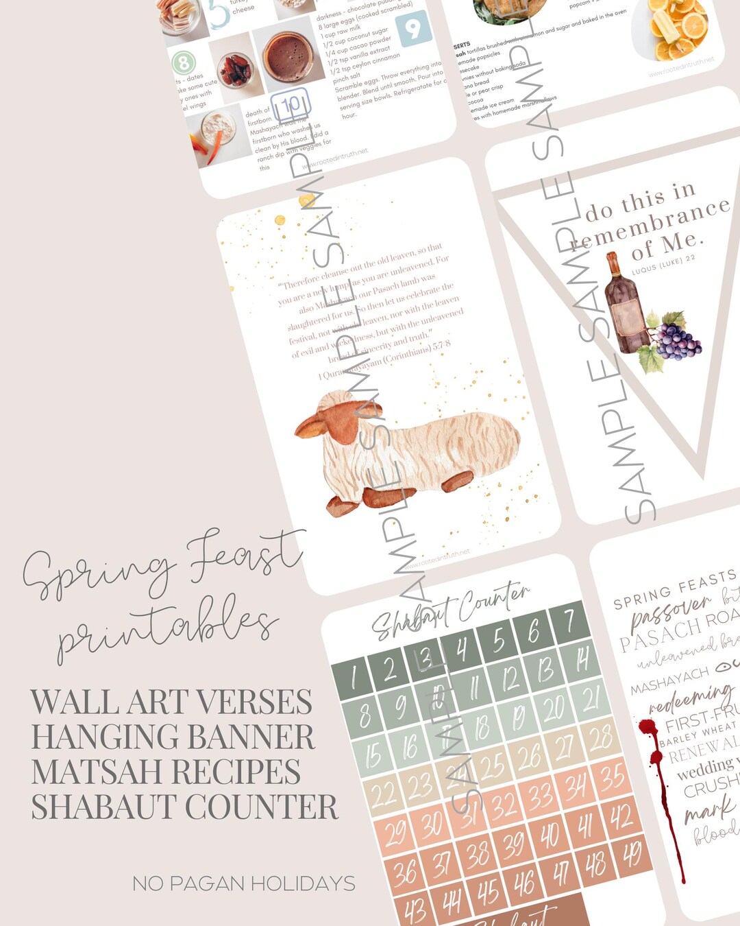 Spring Feast Letters Spring Feast Printables - Etsy