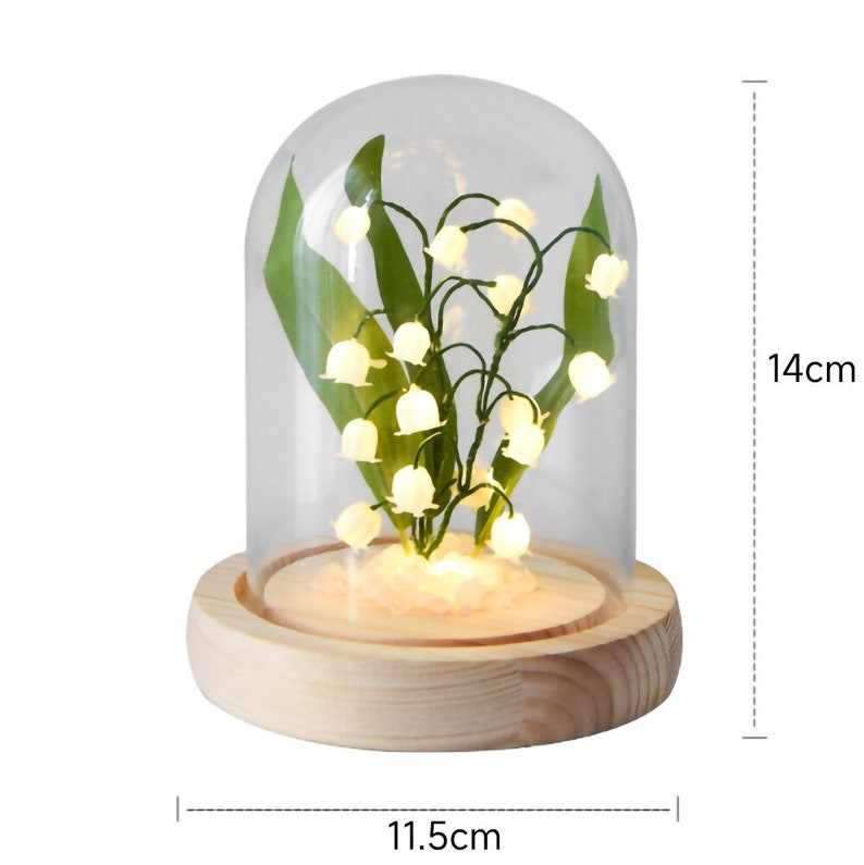 DIY Lily of the Valley Lamp Night Light LED Night Light Home Etsy