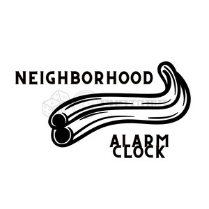 Neighborhood Alarm Clock Funny Biker SVG Instant Download