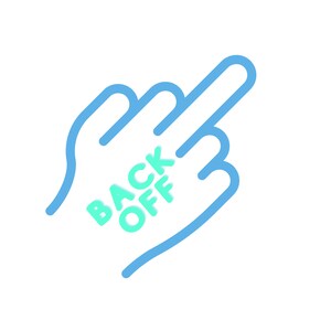 Back Off SVG perfect for car stickers, bumper stickers, motorcycle stickers