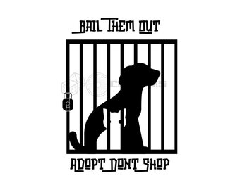 Adopt Don't Shop Instant Download SVG Animal Rescue