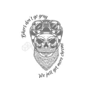 Bikers Don&#39;t Go Gray Biker SVG