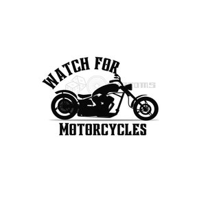 Watch for Motorcycles Biker SVG