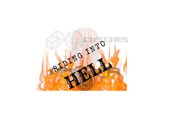 Riding Into Hell Biker SVG Instant Download