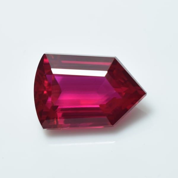 Lab Created 10.15 Ct Red Ruby Fancy Shape for Ring Size Jewelry Use Loose Gemstone, Perfect Cutting, Synthetic Corundum 15x10x7mm