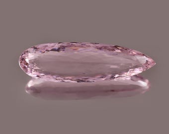 Großer 168 Karat Hell Rosa Morganit Pear Form , Lab-Grown Edelstein 70x20x17mm