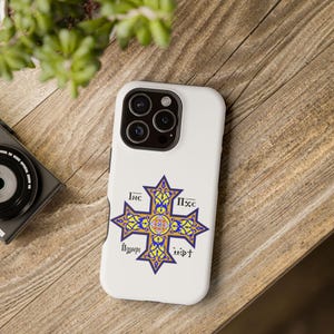 Coptic Orthodox Cross Phone Case Coptic Cross iPhone Magsafe Case Coptic Christian Gift Coptic Designs Phone Tough Cases