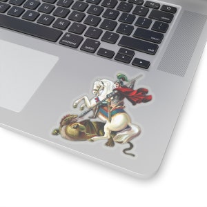 Saint George Sticker Coptic Orthodox Saint Sticker Coptic Saint Icon Vinyl Decal Saint Sticker Waterproof Tumbler Laptop Car Coptic Gift
