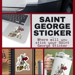 Saint George Sticker Coptic Orthodox Saint Sticker Coptic Saint Icon ...