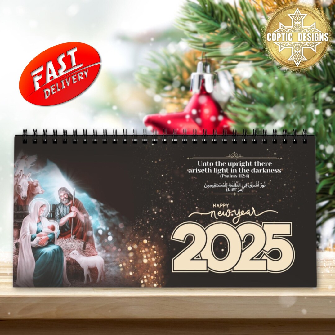 Coptic Calendar 2025 Coptic New Year Gift Coptic Icon Desk Calendar Coptic Calendar 2025 Coptic New Year Gift Coptic Icon Desk Calendar